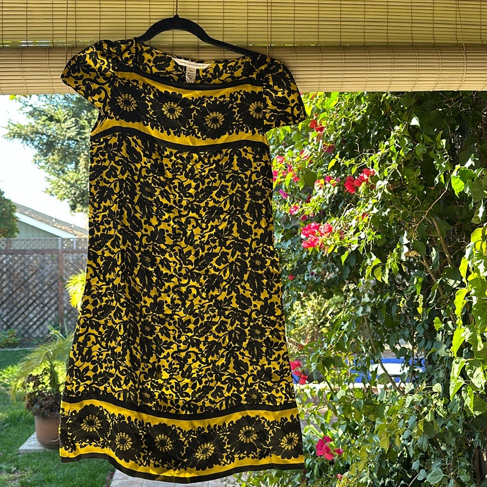 Diane von Firstenberg floral silk dress